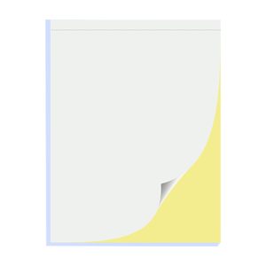 Bloc-notes autocopiant vierge <span class=keywords><strong>2</strong></span> feuillets 8,5x11 pouces NCR pour croquis, dessins, dessins techniques, papier de copie, carnet de notes, notes de réunion, formulaires - Product Image 1