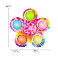 Nuevo Diseño de Juguete Sensorial Antiestrés Push Pop Bubble Fidget Spinner, Juguete Simple de Mano para Aliviar el Estrés para Niños