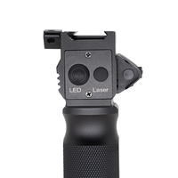 Lampe torche de chasse à activation rapide, haute puissance, 1000 lumens, 10x LED, avec laser rouge, rechargeable, en aluminium, IPX-6