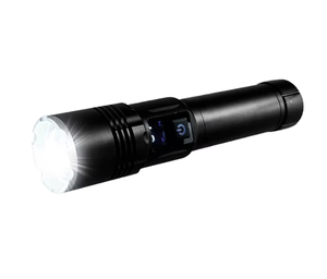 Lampe de poche et <span class=keywords><strong>torche</strong></span> en alliage d'aluminium à charge USB super lumineuse pour <span class=keywords><strong>Amazon</strong></span> étanche et <span class=keywords><strong>rechargeable</strong></span> avec gradateur d'affichage de puissance - Product Image 1