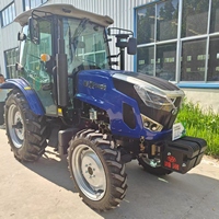 Tracteur diesel 100 CV à quatre roues motrices avec cabine fermée, équipement agricole pour vergers, exportation vers les pays des Balkans – Direct usine
