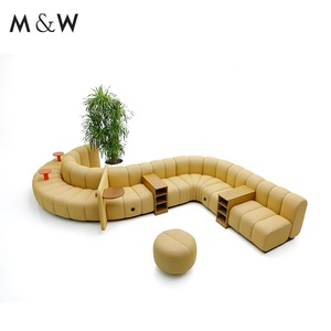 M & W giải trí kết hợp hiện đại vải sofa văn phòng cho hội trường thư viện hội nghị - Product Image 3