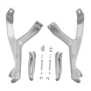Reposapiés Trasero para Motocicleta TCMT Plateado/Negro Arena, Compatible con Ducati 899 959 1199 1299 Panigale, Kit de Reposapiés para Pasajero XF-075 - Product Image 3