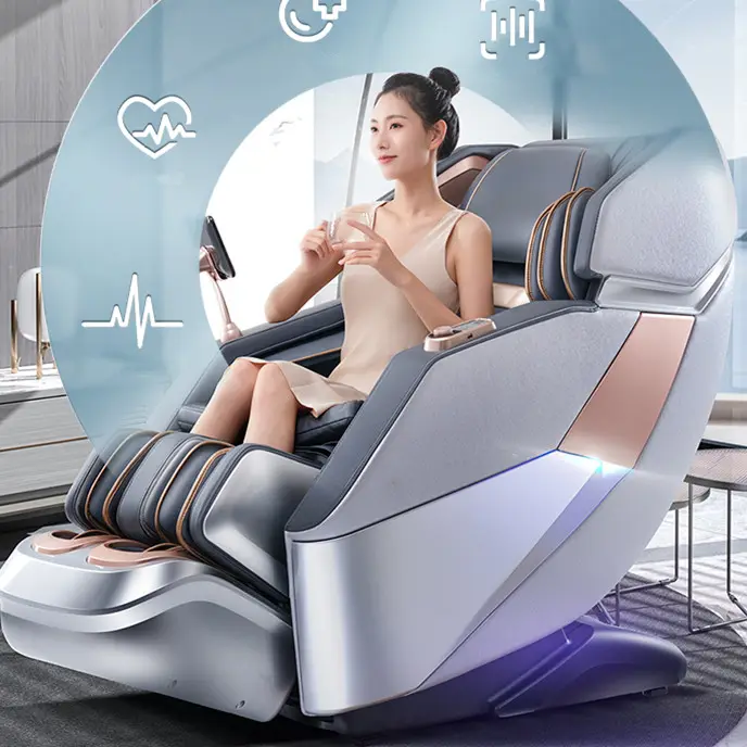 Luxury Electric Massage Family Healthcare 4D Touch Shiatsu Neck And Back Portable Massages Chair