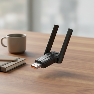 Adaptateur <span class=keywords><strong>WiFi</strong></span> <span class=keywords><strong>USB</strong></span> sans fil 900 Mbps 2-en-1 avec Bluetooth double bande 2,4/5,8 GHz pour <span class=keywords><strong>Windows</strong></span> <span class=keywords><strong>10</strong></span>/11, récepteur externe prenant en charge <span class=keywords><strong>WiFi</strong></span> 6 et Bluetooth 5.4 - Product Image 6