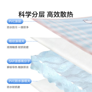 Pet <b>Cooling</b> Mat Rectangle Summer Dog Bed Cool Touch Waterproof <b>Pad</b> for Small Dogs - Product Image 1