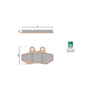 PLAQUETTES DE FREIN homologuées MHR SYNT - Product Image 1