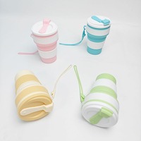 Tasse à eau en silicone de 350ml tasse en silicone pliable et extensible tasse à café de voyage multifonctionnelle Portable sport pliable
