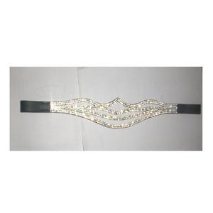 Cinta Adhesiva de Alta Calidad de 10mm con Cristales Rivoli para Frente de Caballo, de la India, con Cierre Trasero Abierto, para Bridas, Producto Ecuestre, OEM ODM, Venta al por Mayor - Product Image 5