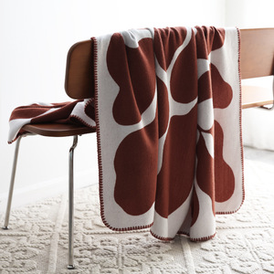 Manta de punto de lana Sherpa ligera, edredón de cama/sofá de tamaño personalizado de alta calidad en estilo liso a cuadros de Color sólido - Product Image 3