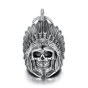 Llavero con Colgante de Calavera de Acero Inoxidable yunnique, Estilo Retro Punk, Unisex, para Regalo - Product Image 5