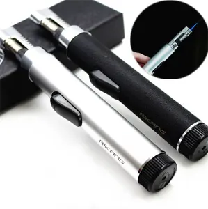 Micro portable Pen Shaped Kitchen Igniter Outdoor Windproof Powerful Butane Gas Torch Kitchen Lighter
