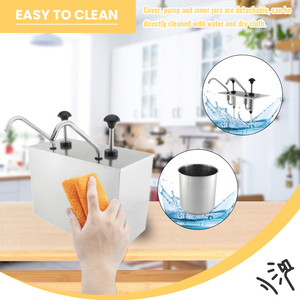 เครื่องจ่ายซอสสแตนเลสคุณภาพสูงสำหรับ<span class=keywords><strong>โรงแรม</strong></span> ครัว<span class=keywords><strong>โรงแรม</strong></span> บุฟเฟ่ต์อาหารเย็น - Product Image 4