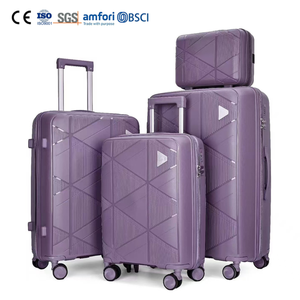 ชุดกระเป๋าเดินทางล้อลาก4ชิ้นทำจากโพลีเอสเตอร์เซตกระเป๋าเดินทางทันสมัยน้ำหนักเบา PP - Product Image 1