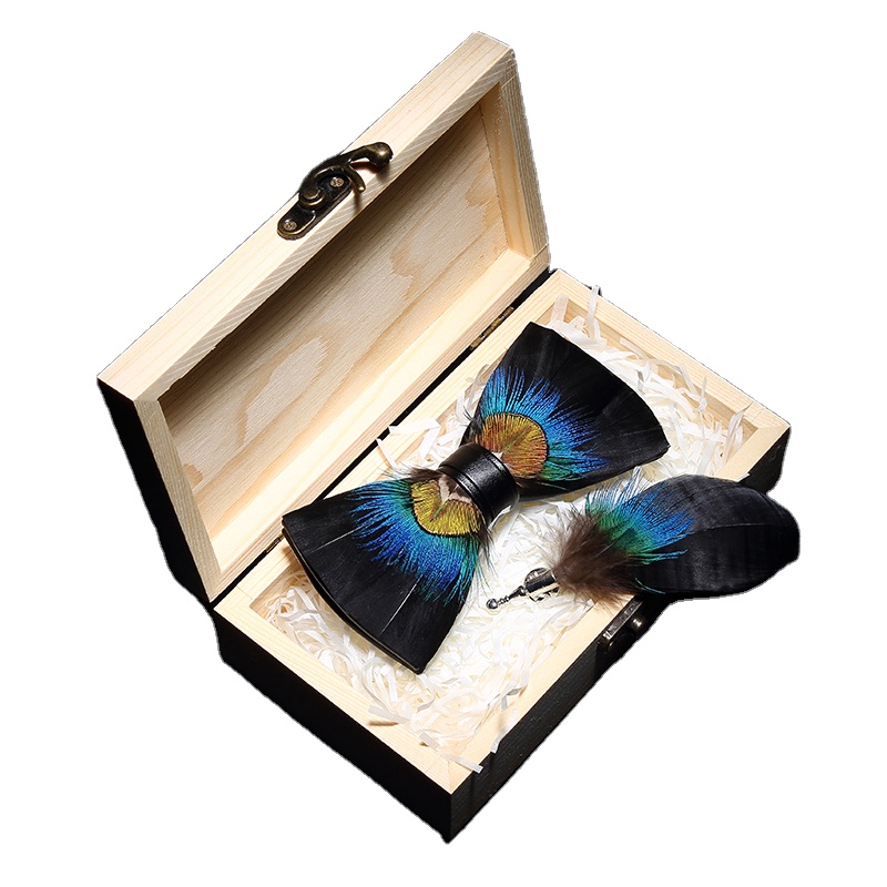 Модный галстук-бабочка с перьями для мужчин, галстуки-бабочки из натурального материала, бутиковый мужской галстук-бабочка ручной работы с перьями, наборы коробок