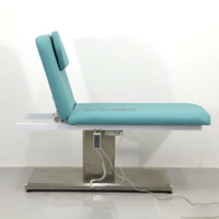 Lit de beauté pour spa avec dossier réglable et massage électrique pour salons de beauté - Design moderne, traitement confortable
