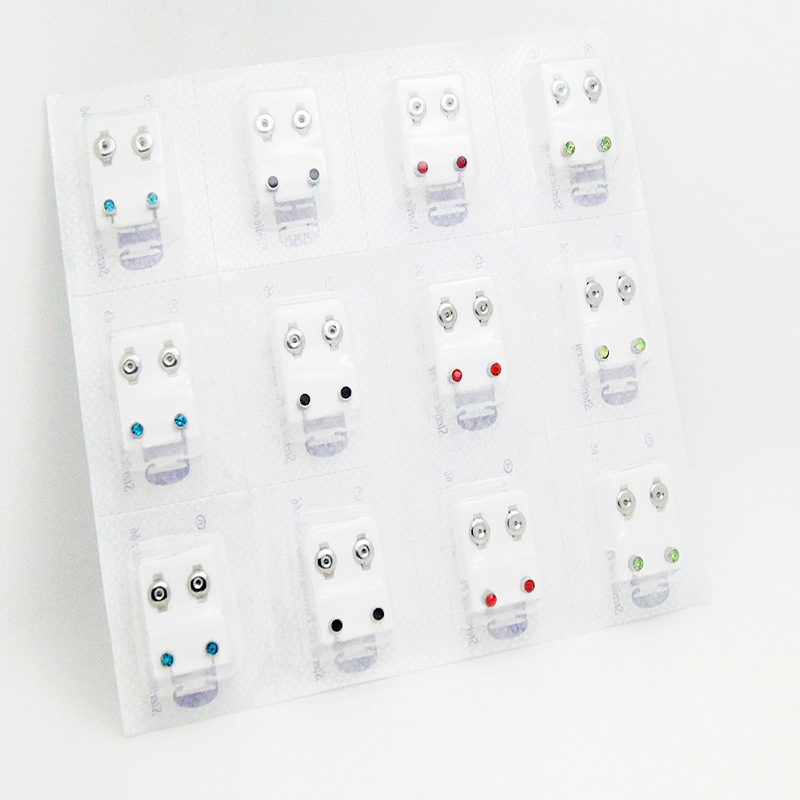 Mixed Color Diamonds  4mm  Silver