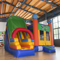 Toboggan aquatique gonflable commercial en PVC pour adultes, château gonflable 5,5x5m, utilisation en intérieur/extérieur, souffleur d'air Xinyue