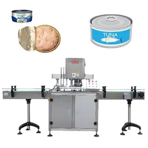 Automatic Food Fish Tuna Tin Can Vacuum Sealer Machine