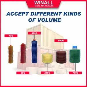 Winall NLGI 3 класс 10 г-400 г ярко-желтый многоцелевой кальций литиевая MP3 пружинная смазка Смазка - Product Image 3