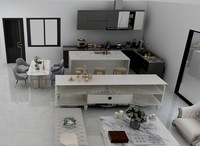 Daquan House Villa préfabriquée en conteneur plat avec panneau sandwich et acier 100 m² 2 chambres Installation facile
