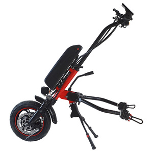 Dernière promotion de vélo à main électrique 12 pouces 350w kit de bricolage Double disque pas cher <span class=keywords><strong>prix</strong></span> Kit d'alimentation en acier Conversion fauteuil roulant - Product Image 4