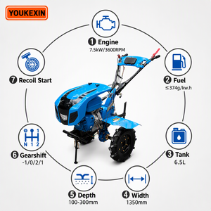Cultivadora a Gasolina de Gran Calidad con Accionamiento Directo, Kit de Herramientas, Velocidad Variable, Tanque de Combustible de 6L, Bajo MOQ para Exportadores de Zonas de Altitud - Product Image 2