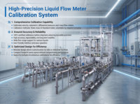 Dispositif standard de mesure du débit de liquide avec une précision de 0,05 % pour les tests de débitmètre électromagnétique et l'étalonnage en laboratoire