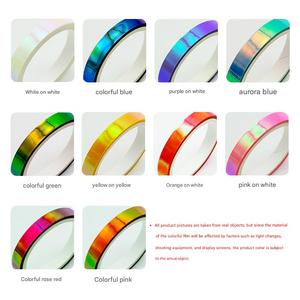 Giấy Acrylic Dính Không Thấm Nước Long Lanh Phim Sáng Tạo Laser Gradient Trang Trí Băng Cho Handmade Máy Tính Xách Tay DIY Cầu Vồng Phim - Product Image 6