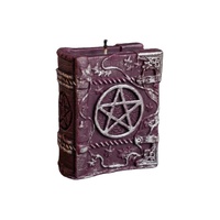 Bougie parfumée Grimoire Pentagramme Occulte Vintage, Artisanale, pour Aromathérapie, Décoration Gothique d'Autel de Sorcière et Maison, Idéale pour les Fêtes