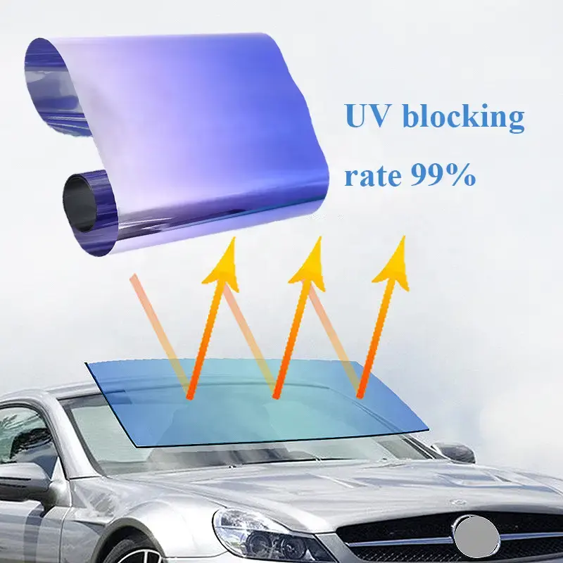 Mingtu UVR 99% OEM Anti paramparça araba filmleri yüksek kalite fabrika fiyat püskürtme metalize pencere tonu