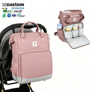 Zaino per Mamme con Borsa Termica per Biberon, Convertibile in Borsa per Passeggino, Borsa per Pannolini con Tasche Laterali - Product Image 1