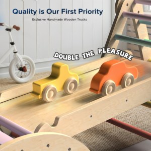 2026 8-in-1 Wooden Pikler Triangle Climbing Set Toddler Toys Indoor Baby Jungle Gym Montessori Climber Playground for Kids - Product Image 3