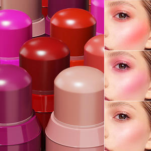 6 Colors Jelly Blush <b>Stick</b> Face Makeup Cruelty Free Lipstick Eye Shadow Moisture Long Lasting Blush - Product Image 2