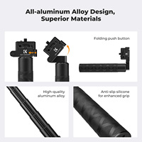 K&F Concept Perche à selfie pliable en gros, 92,5 cm, en alliage d'aluminium, compatible avec Insta360 X5