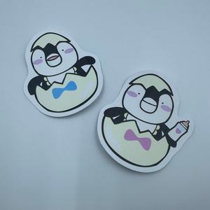 Autocollants mignons personnalisés holographiques orange 45x15mm, faible MOQ, pour snacks, papeterie pour enfants, jouets, sauce soja, tarte aux pommes, bouteille de cuisine, stylo - Product Image 3