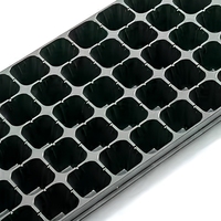Plateau de semis hydroponique réutilisable en plastique, 50 alvéoles, en PS, pour la germination de graines de légumes et de fruits agricoles