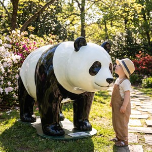 Figura de Panda Grande de Resina de Grado Comercial para Exteriores, Decoración para Exhibición en Parques Temáticos - Product Image 2