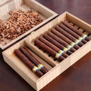 Divisorio regolabile <span class=keywords><strong>in</strong></span> legno per vassoio porta sigari, ideale per esporre e conservare sigari <span class=keywords><strong>in</strong></span> umidificatori di grandi dimensioni. - Product Image 1