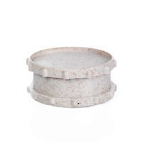 Broyeur biodégradable en plastique écologique 30*15mm à 2 couches, surface lisse, accessoires pour fumer, broyeur dégradable