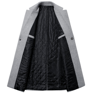Nouveau Manteau Long en Laine pour Homme Version Coréenne à Bouton Unique – Collection 2026 – Grande Vente - Product Image 3