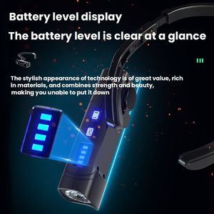 Linterna frontal XPG con batería integrada, sensor de fuente de luz dual, ganchos para las orejas desmontables, linterna pequeña multifuncional para senderismo y acampada - Product Image 5