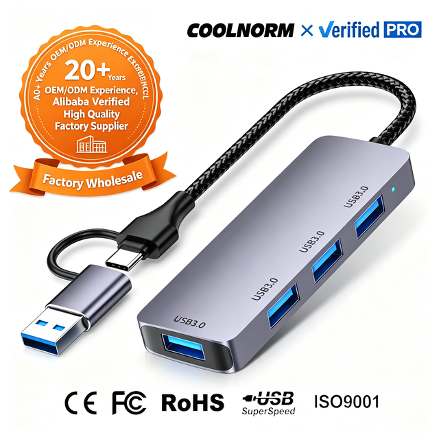 USB 3.0 HUB Docking Station Tablet Laptop Expansion Adapter; USB to USB-Type-C 3.0 Hub Docking Station 4 Ports