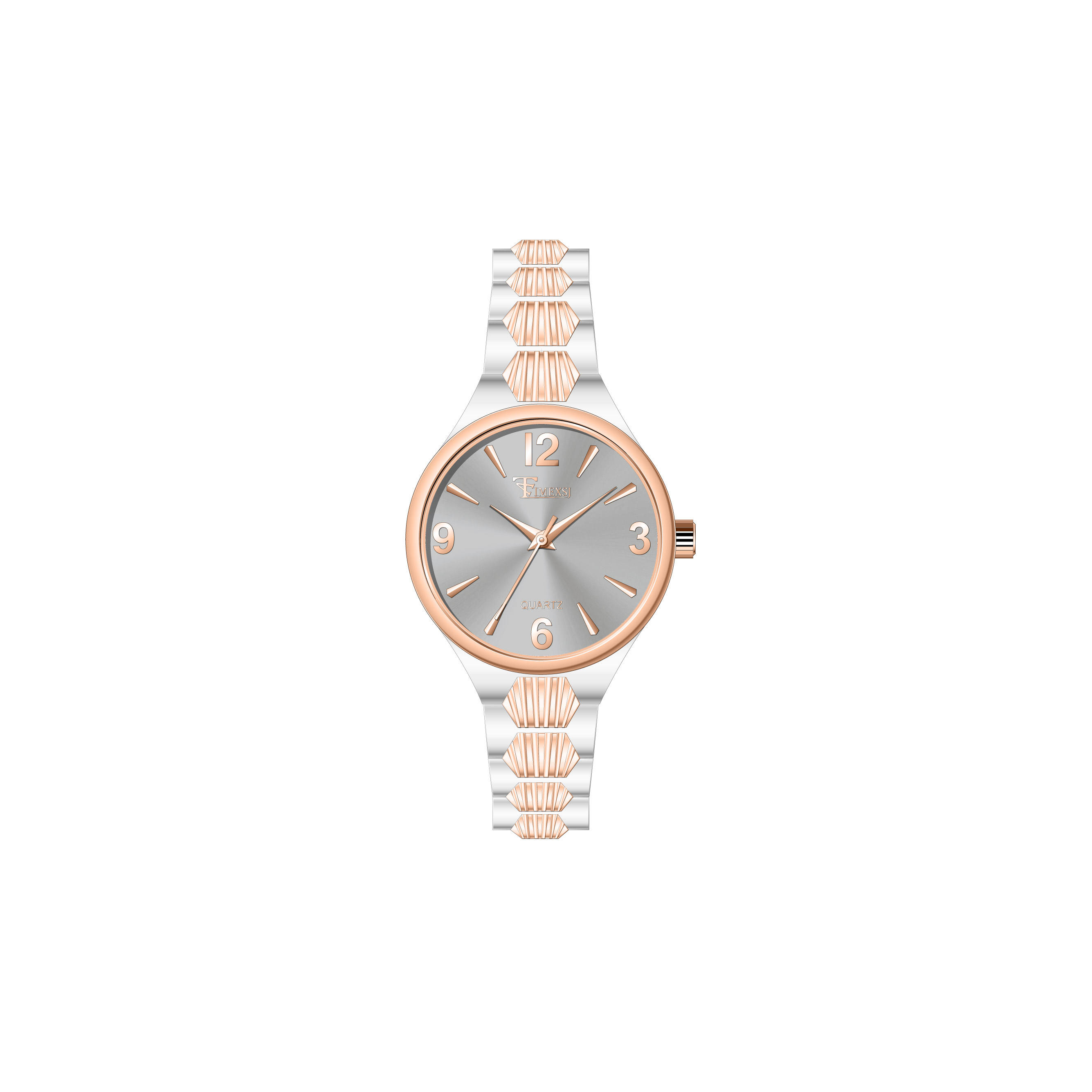 Two Tone Rose Gold -Gray