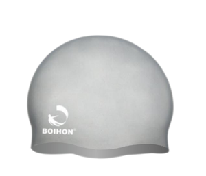 Hochwertige 68g Bade kappe Wal gedruckt Logo benutzer definierte nahtlose Erwachsenen Silikon Bade kappe - Product Image 6