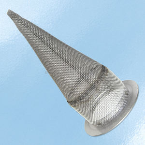 מסנן חרוטי לריתוך נקודתי מפלדת אל-חלד 304 316 316L, כיסוי רשת תיל, מסנן ניצוצות - Product Image 2