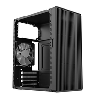 Boîtier PC MATX de petite taille avec éclairage ARGB et panneau frontal ventilé, prend en charge les alimentations ATX standard et plusieurs ventilateurs de refroidissement