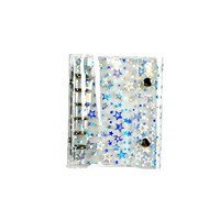 Couverture de carnet à feuilles mobiles en PVC holographique étoilé, reliure rechargeable, formats A5, A6, A7, logo personnalisé, vente en gros, approvisionnement en vrac