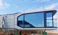 Maison Capsule Mobile Élégante et Innovante avec Vue Panoramique, Résistance aux Intempéries, 20ft 40ft