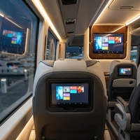 Moniteur TV Android pour siège de bus, camionnette, bateau, différentes tailles, avec GPS, Android Auto, écran LCD IPS, USB, WiFi, 4G pour le divertissement